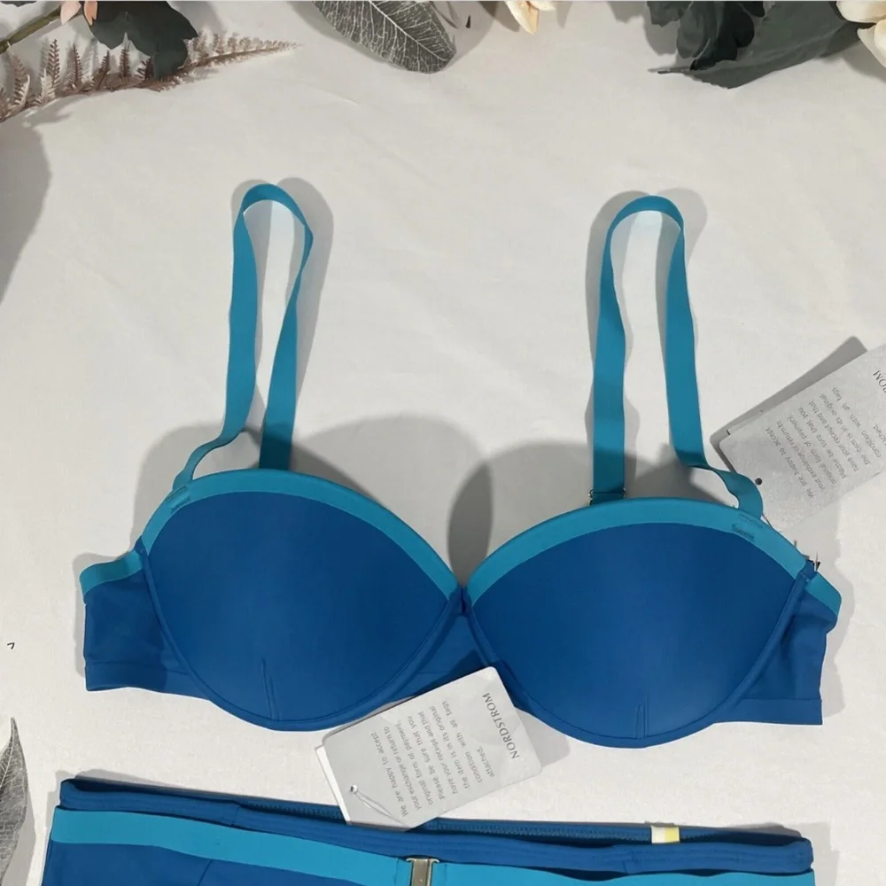 NEW 2PC Summersalt [ 4 ] The Fused Delta Bikini Top +‎ High Waist Bottoms